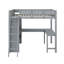 Lit mezzanine double avec bureau et tablettes-1377300920