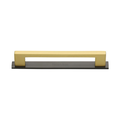 Heritage Brass Heritage Cabinet Pull Metro Design with Plate