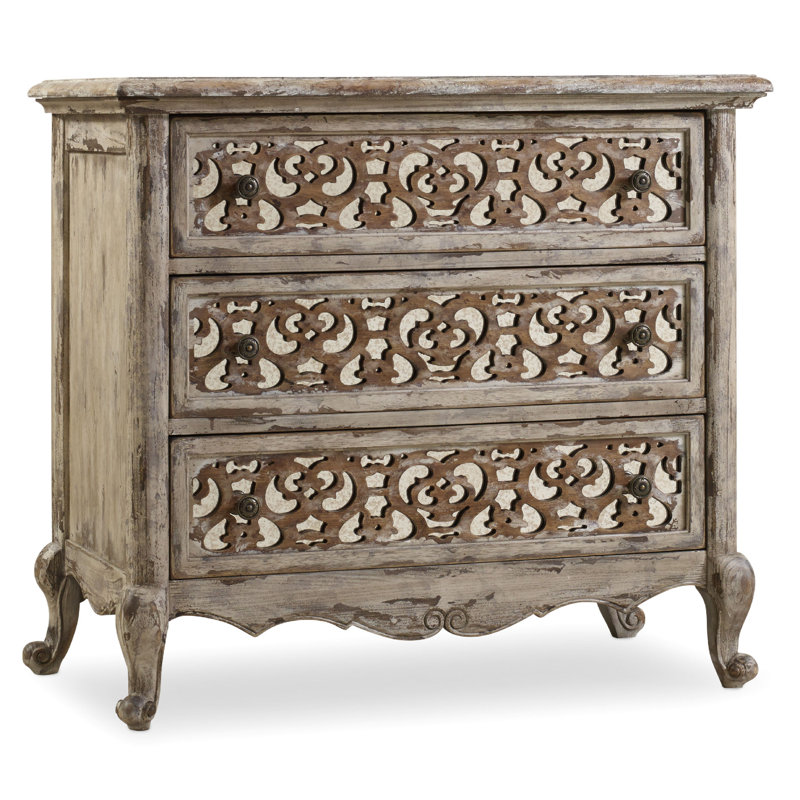 Chatelet 3 - Drawer Nightstand, Beige