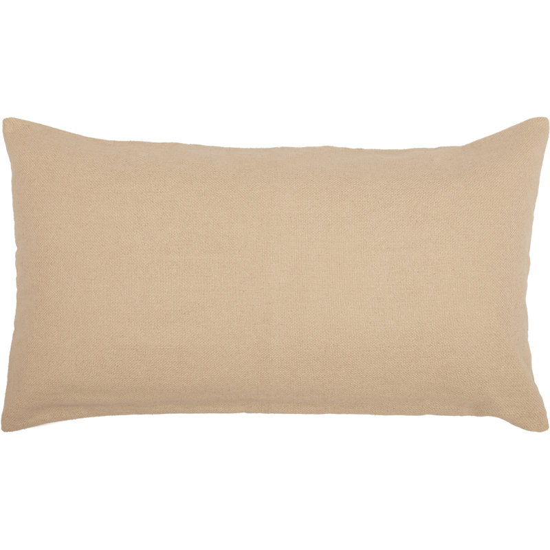 Taie décorative 100% coton , Beige foncé rétro, Très grand