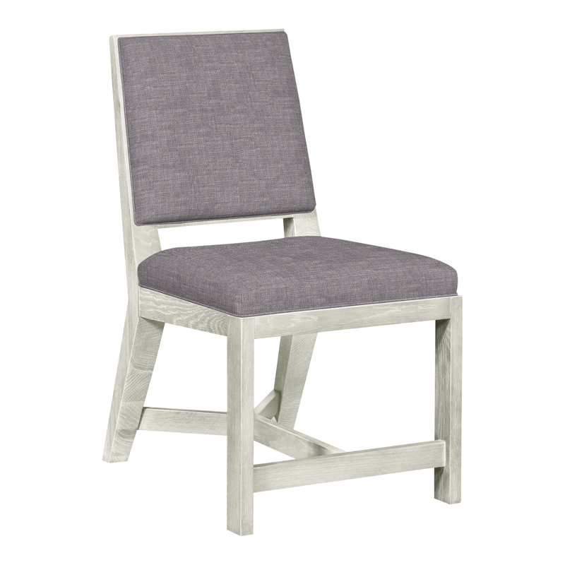 Thom Filicia Home Upholstered Back Side Chair, Wrenn, Nomad Slate Crypton® Chenille