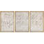 " Abstract Elegance Modern Chic Scribble Illustration Modern Ultra " 3 - Pieces on Canvas-98697339-98697338