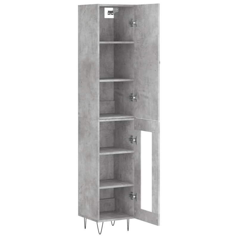 34.5cm Sideboard, Concrete Grey