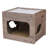 PetPals 15" Cat House with Fish Details and Scratcher Board
