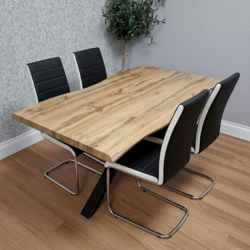 4 - Person Dining Set, 75cm H x 140cm W x 80cm D