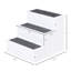 White 3 Step Wooden Pet Stairs Ramp, Non Slip For Small Dogs, Cats And Dogs -
