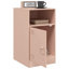 Raahima 34.5cm W Steel Bedside Table-890682542