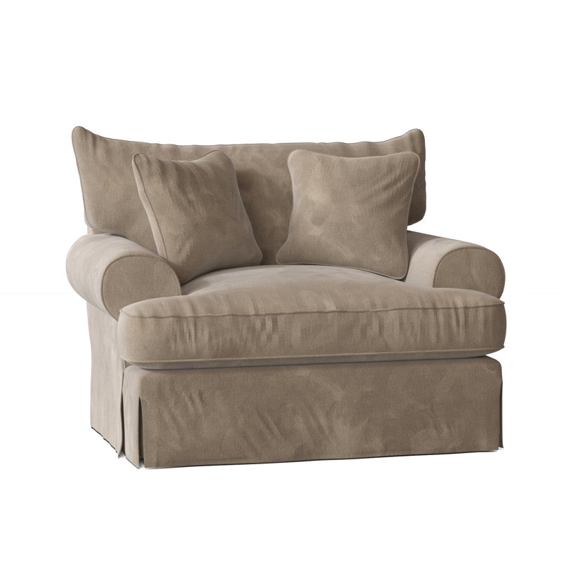 Chalkline Upholstered Armchair, Tweetie 7 Tan Performance Velvet, No