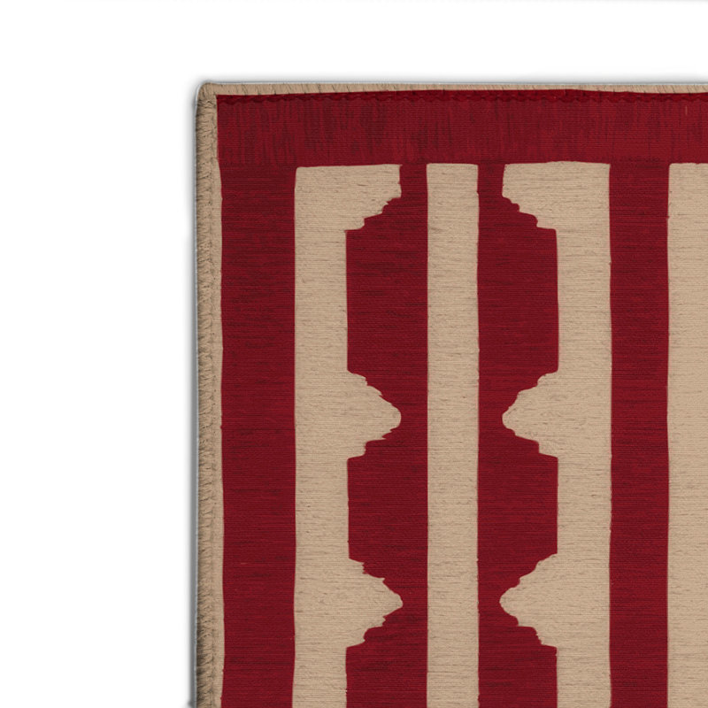 Tapis rouge intérieur et extérieur Trellis, Rectangulaire 2 pi x 3 pi
