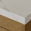 Meuble-lavabo double 66 po avec comptoir en quartz Alsup