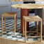 Nadia Bar Stool with Solid Wood Frame