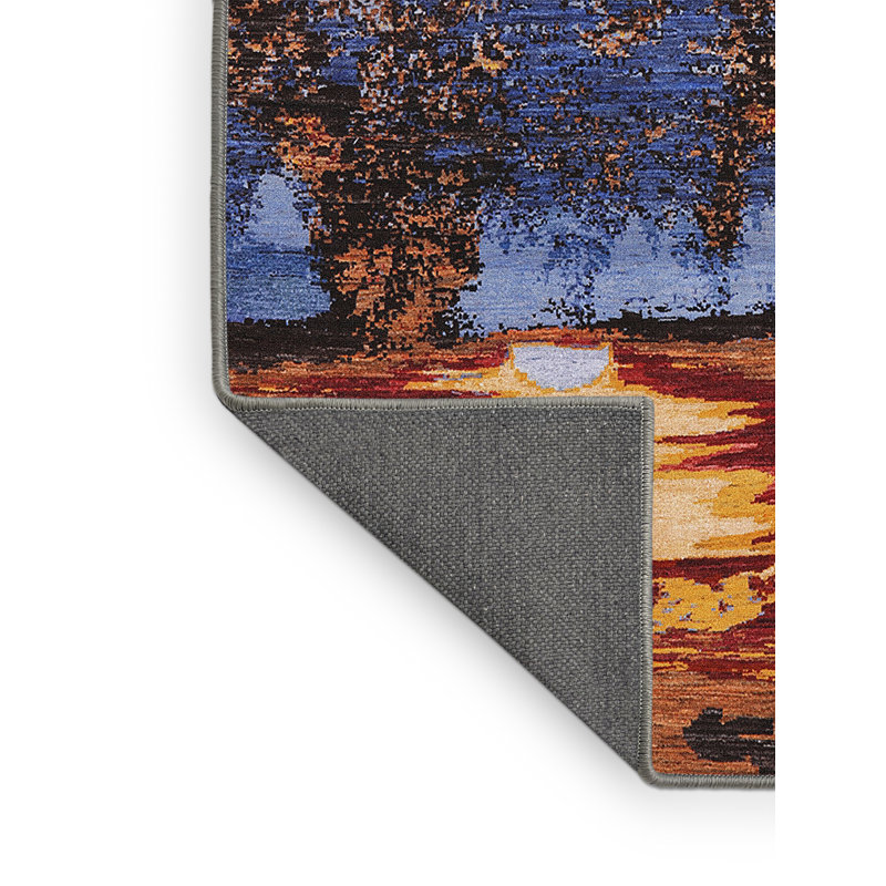 Wool Abstract Indoor Rug, Rectangle 7' x 10'