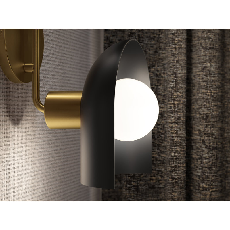 Jabot Two-Light Sconce, Black