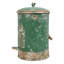 Poubelle vintage de 7,5 litres (2 gallons) à pédale avec couvercle, sac poubelle et poignée, style rustique.-525814919
