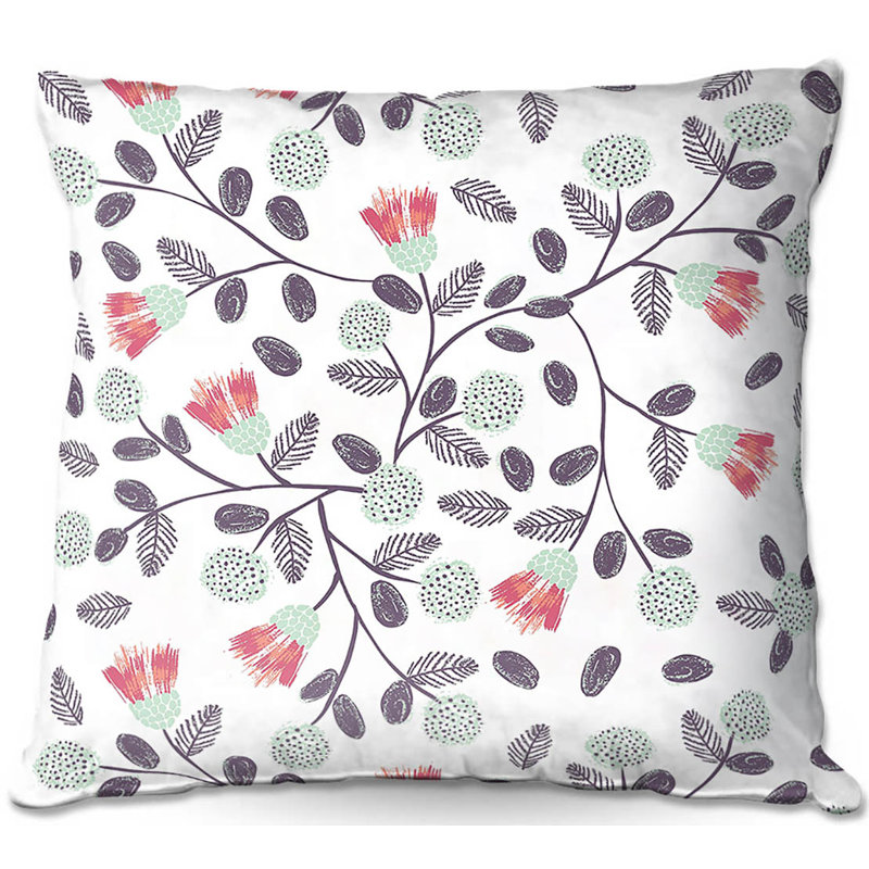 Floral Reversible Throw Pillow, 20" x 20"