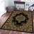 Columbus Black Traditional Oriental Medallion Area Rug-23603130