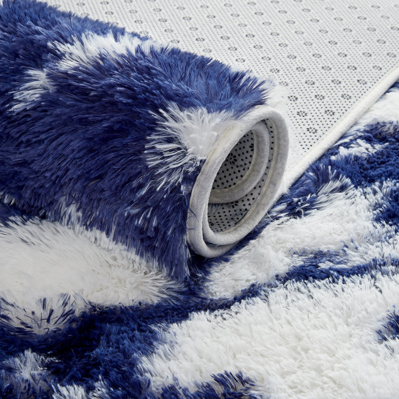 Shag Area Rugs for Living Room Fluffy Fuzzy Area Rugs Shaggy Soft Plush Carpet Indoor Non Slip Cowprint Floor Rug for Bedroom Kids Home Baby Nursery Home Decor