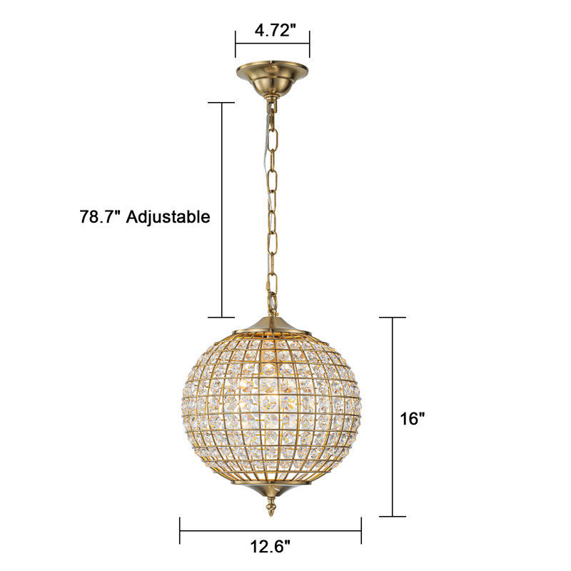 Crystal Globe Chandelier