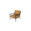 Fauteuil en cuir fleur 24 po
