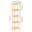 Bamboo Freestanding Bathroom Shelves