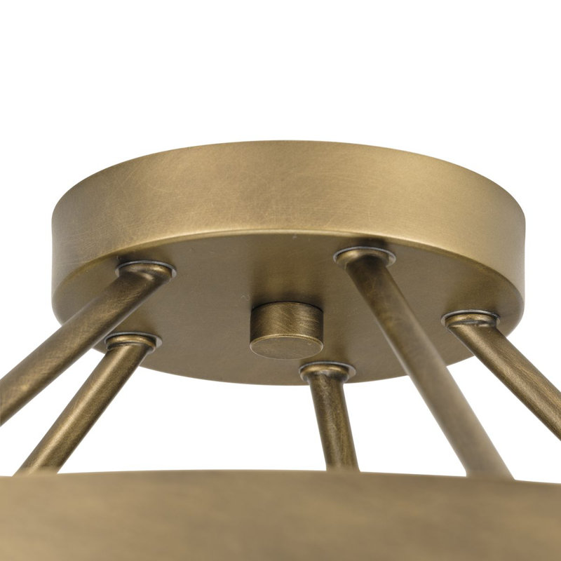 Semi Flush Mount, Aged Bronze