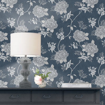 Deshotel 10.05m x 53cm Semi-Gloss Wallpaper Roll