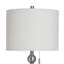 Lampe de table Luke - Argent Chadron - Abat-jour beige-1856062533