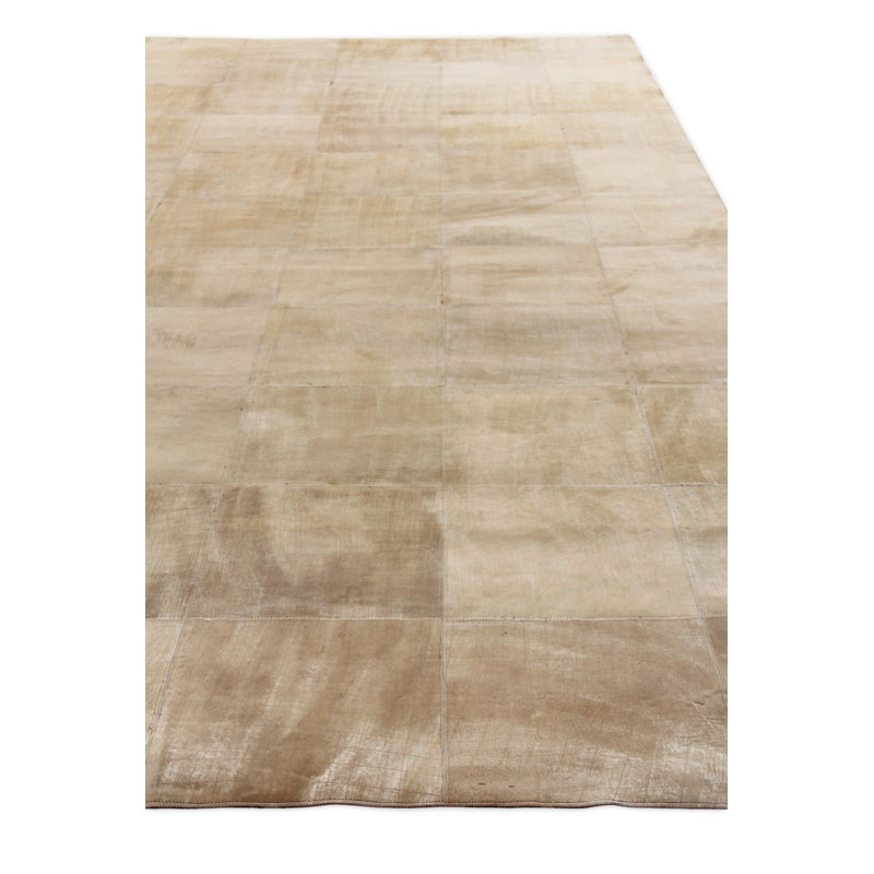 Capri Leather Geometric Area Rug, Rectangle 9'6" x 13'6"