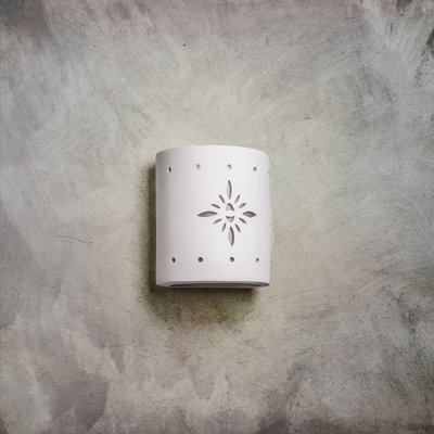 Ninamarie Ceramic Outdoor Wall Light, LED Bulb Included