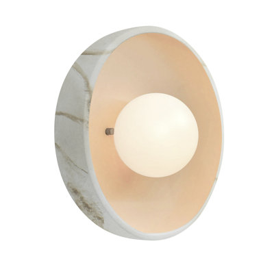 Ambiance - Flush Coupe ADA Wall Sconce - Antique Gold