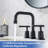 Widespread 2-handle Bathroom Faucet with Drain Assembly-82776943