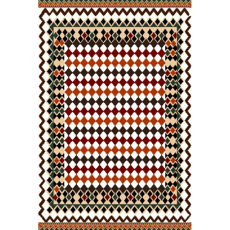 Premium Woven Carpet, 5.2 x 7.5 Feet, 100% Polyester, 0.3 in Pile Height | Antibacterial, Non-Slip Underside, Machine Washable | 3D Digital Printed Design, Ideal for Living Room & Bedroom Decor