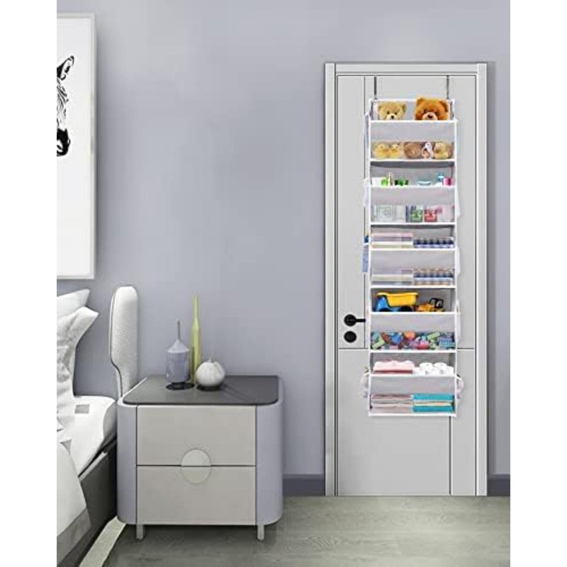 Organisateur mural Otilie avec porte de rangement suspendue, H 55,5 po x l 15 po x P 6,5 po