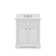 Derby 30" Carrara White Marble Countertop Bath Vanity with Mirror