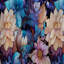 Pivoines célestes bleues Stellar Pure I - Rideau floral - Velours obscurcissant - 1 panneau-95457631