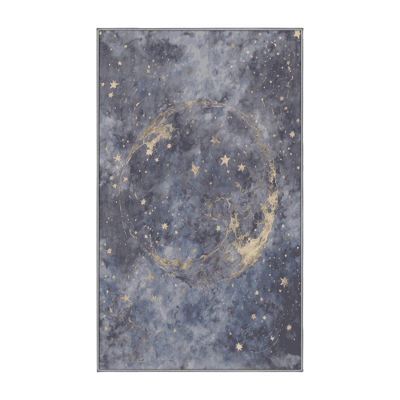 Tapis gris lavable à la machine, Rectangulaire 3 pi x 5 pi