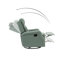 Fauteuil inclinable et pivotant en cuir véritable 28,7 po Rudisill-80918668