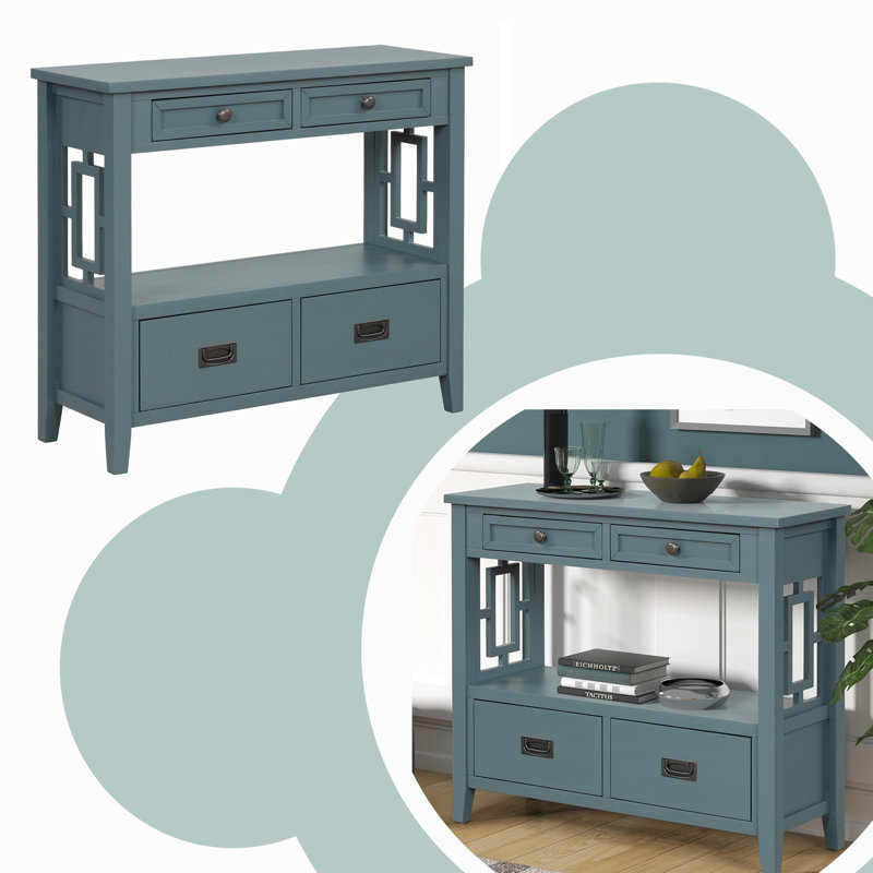 Harijan 36'' Console Table, Blue