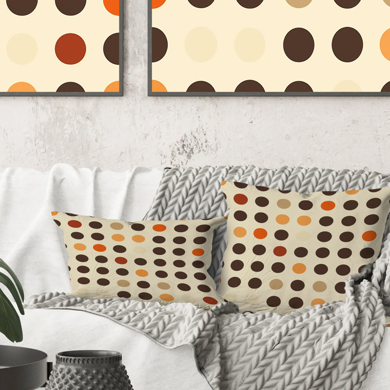 Coussin Polka Dot III - Glam, H 16 po x l 16 po