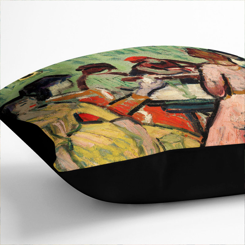 The Brothel Square Throw Cushion, 55cm H x 55cm W x 20cm D, Black