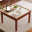 Table basse à carreaux en bois massif