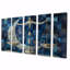 Ensemble de décorations murales astrales bleues et argent-107605469