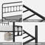 Lits robustes en métal avec rangement, design contemporain pour la maison