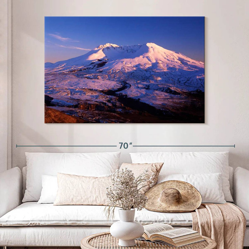 Alvord Mount St. Helens Alpenglow, 34" H x 51" W