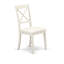 9 Piece Dining Set Includes an Oval Dining Room Table with Butterfly Leaf and 8 Faux Leather Kitchen Chairs, Linen White-133716277