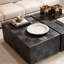 Coffee Table Ashbury Charcoal Grey Oak Veneer