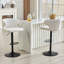 Chaise de bar rotative moderne pour comptoir de bar de cuisine et salle à manger, ensemble de 2-129812307