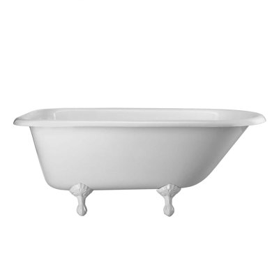 Heritage 60.5 " L x 30 " W Freestanding and No Mounting / Installation Required Soaking Cast Iron Bathtub