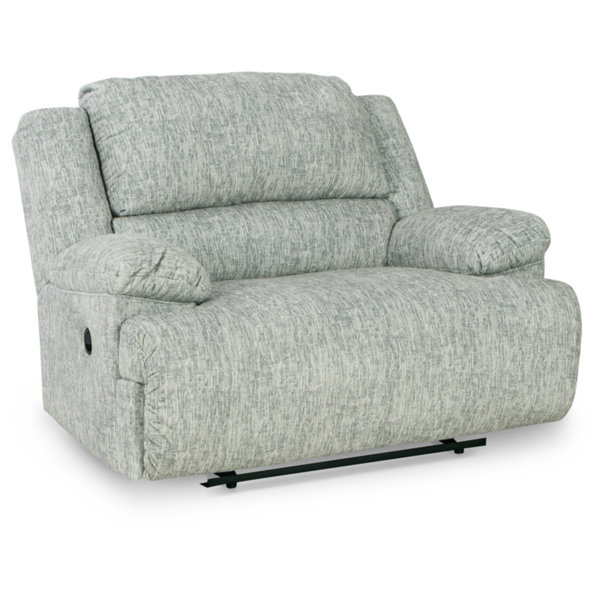 Pillow Top Reclining Chair & a Half in Charcoal - The Stock Room