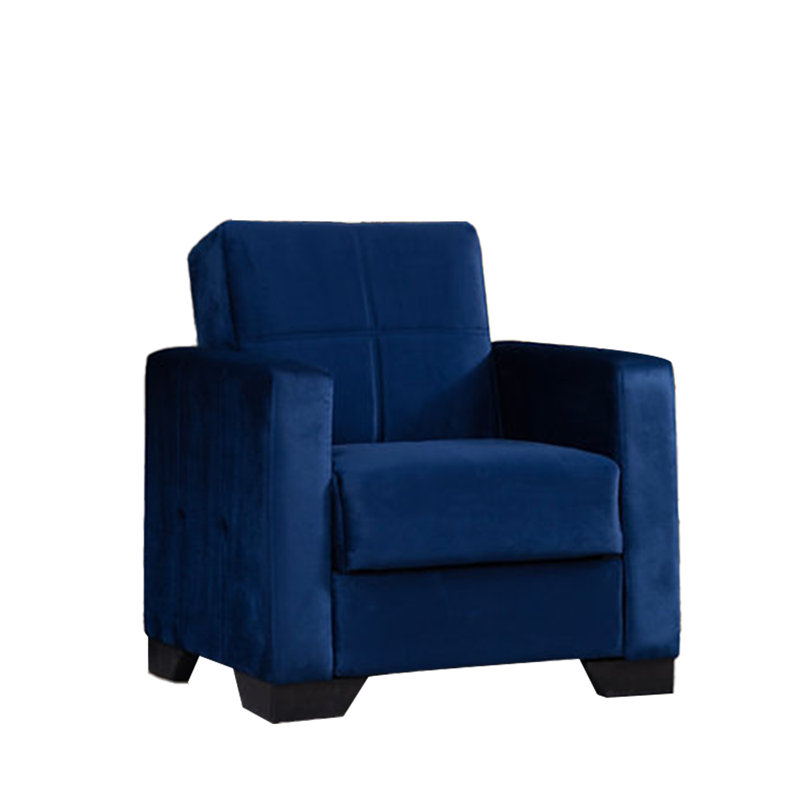 Chaise de canapé, Velours bleu